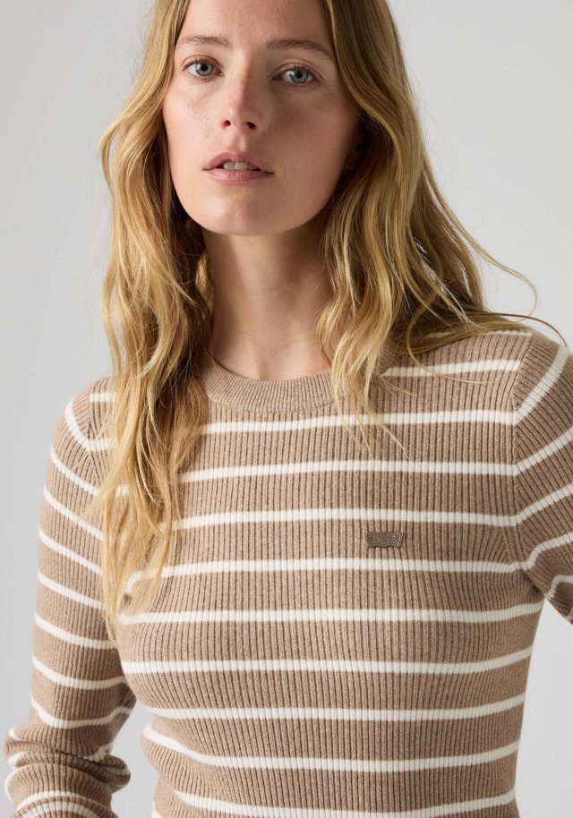 Levi's® Rundhalspullover »RIB CREW SWEATER« Geripptes Strickmuster