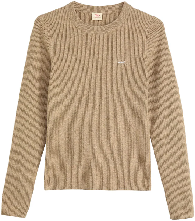 Levi's® Rundhalspullover »RIB CREW SWEATER« Geripptes Strickmuster