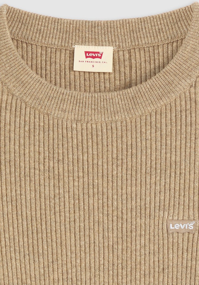 Levi's® Rundhalspullover »RIB CREW SWEATER« Geripptes Strickmuster