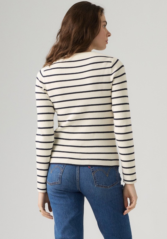 Levi's® Rundhalspullover »RIB CREW SWEATER« Geripptes Strickmuster
