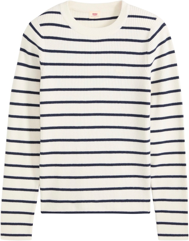 Levi's® Rundhalspullover »RIB CREW SWEATER« Geripptes Strickmuster