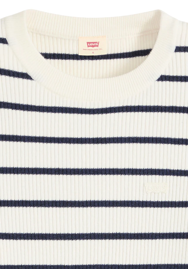 Levi's® Rundhalspullover »RIB CREW SWEATER« Geripptes Strickmuster
