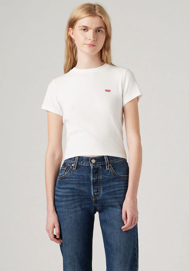 Levi's® T-Shirt »ESSENTIAL SPORTY TEE« Feinripp- Qualität