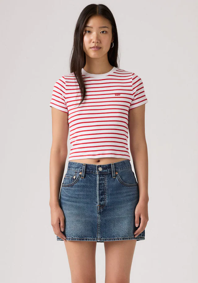 Levi's® T-Shirt »ESSENTIAL SPORTY TEE« Feinripp- Qualität