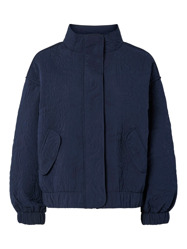 Y.A.S Blouson »YASFIPURA LS QUILTED JACKET S. NOOS« ohne Kapuze Kunstfaser, elastische Bündchen