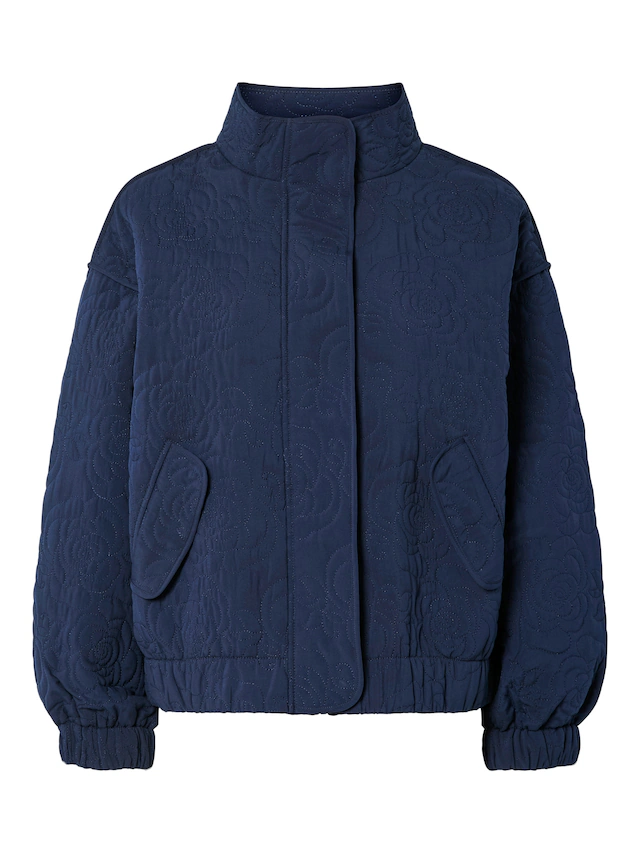 Y.A.S Blouson »YASFIPURA LS QUILTED JACKET S. NOOS« ohne Kapuze Kunstfaser, elastische Bündchen
