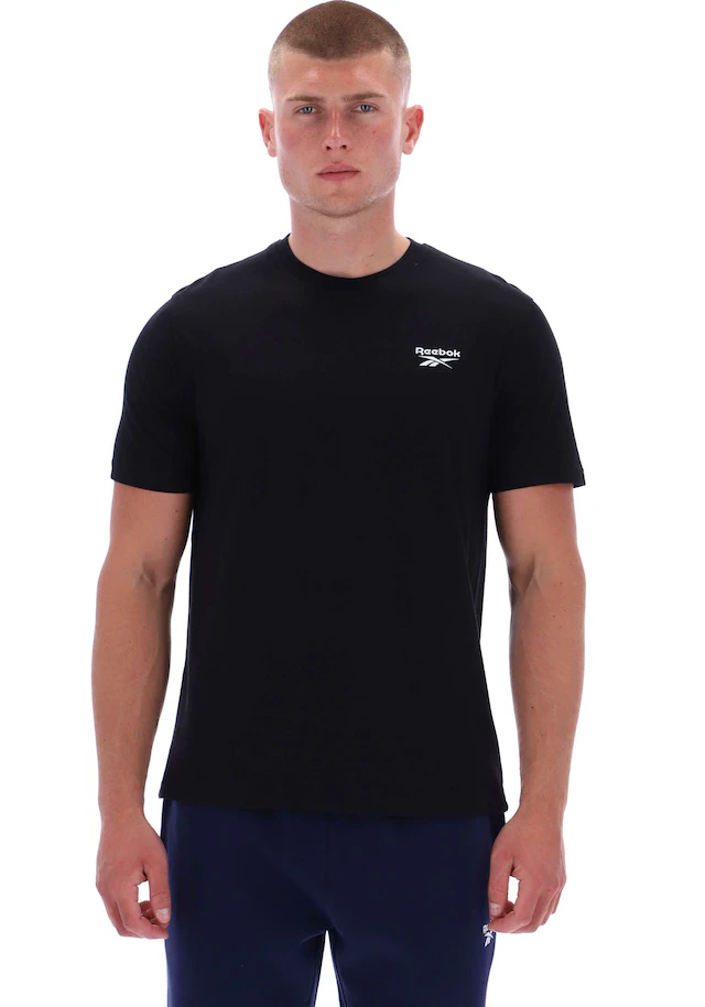 Reebok T-Shirt »CODY SMALL LOGO CREW NECK SS TEE« mit Rundhalsausschnitt, Kurzarm, ohne Verschluss, aus Baumwolle