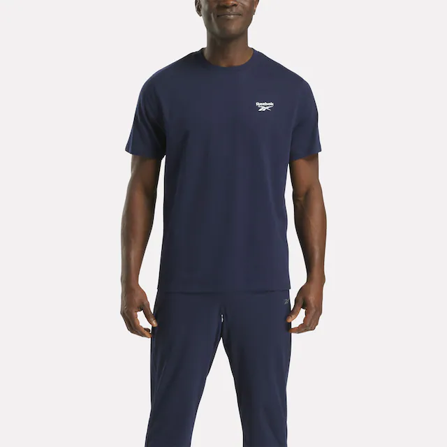 Reebok T-Shirt »CODY SMALL LOGO CREW NECK SS TEE« mit Rundhalsausschnitt, Kurzarm, ohne Verschluss, aus Baumwolle