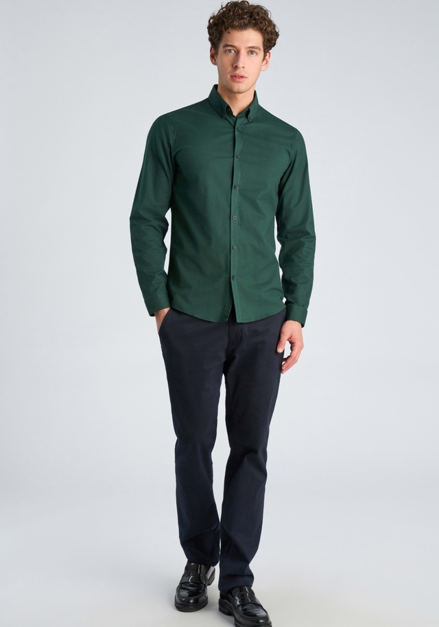 LINDBERGH Langarmhemd mit Button-Down-Kragen