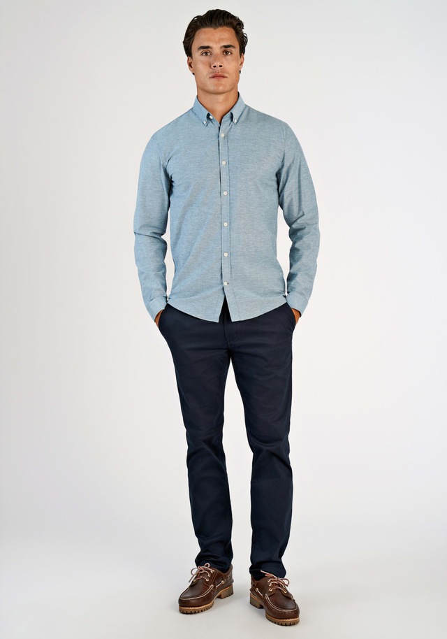 LINDBERGH Langarmhemd mit Button-Down-Kragen