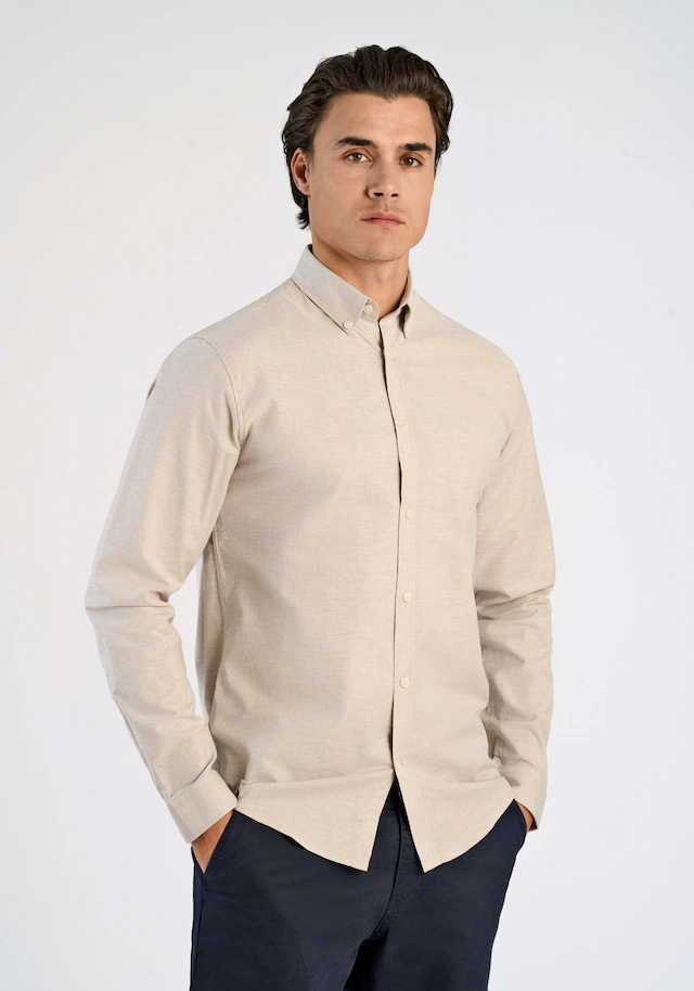 LINDBERGH Langarmhemd mit Button-Down-Kragen