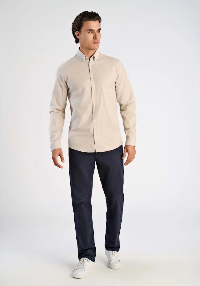 LINDBERGH Langarmhemd mit Button-Down-Kragen