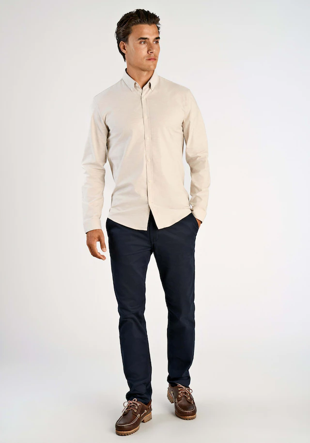 LINDBERGH Langarmhemd mit Button-Down-Kragen