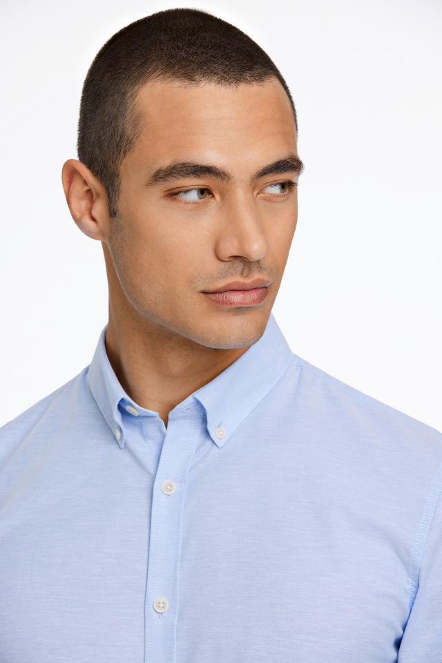 LINDBERGH Langarmhemd mit Button-Down-Kragen
