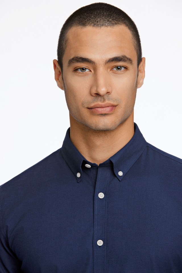 LINDBERGH Langarmhemd mit Button-Down-Kragen