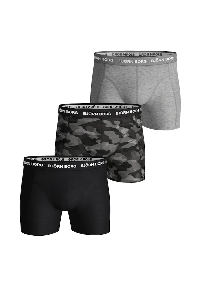 Björn Borg Boxershorts »Boxershort Cotton Stretch Boxer Trunks 3P 3er Pack«