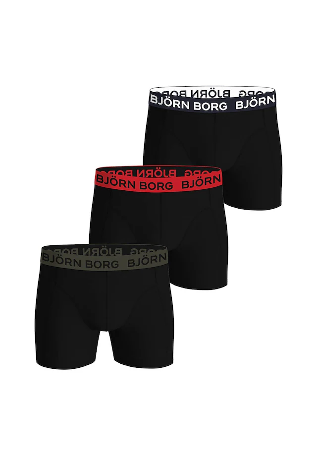 Björn Borg Boxershorts »Boxershort Cotton Stretch Boxer Trunks 3P 3er Pack«