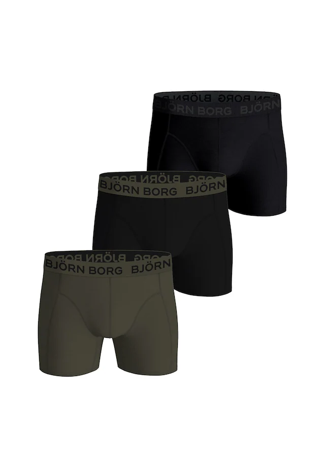 Björn Borg Boxershorts »Boxershort Cotton Stretch Boxer Trunks 3P 3er Pack«