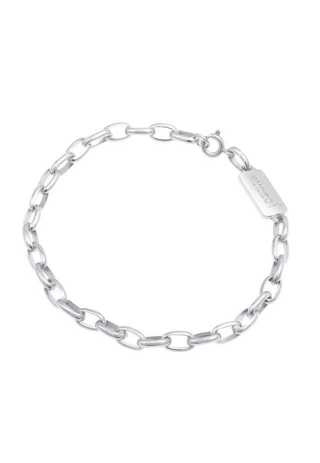 Kuzzoi Armkette »Armband Herren Gliederkette Oval Basic 925 Silber«
