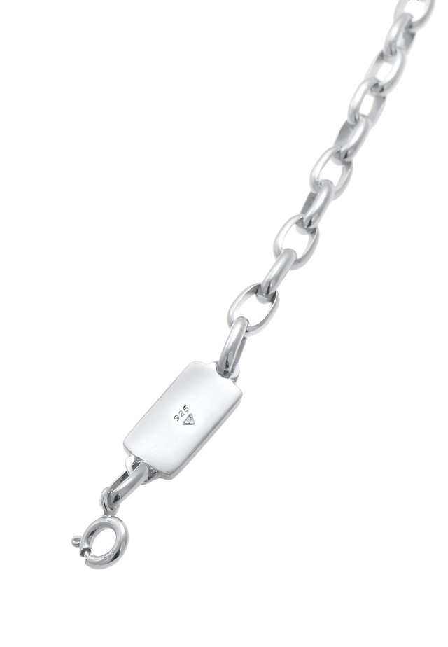 Kuzzoi Armkette »Armband Herren Gliederkette Oval Basic 925 Silber«