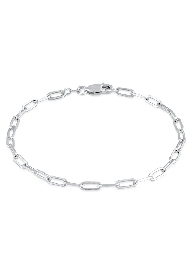 Elli Armkette »Armband Glieder Oval Basic Chunky Chains Optik 925 Silber«