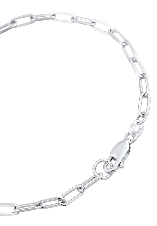Elli Armkette »Armband Glieder Oval Basic Chunky Chains Optik 925 Silber«