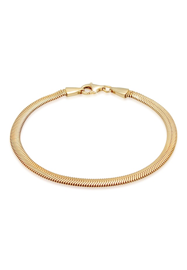 Kuzzoi Armkette »Armband Flach Elegant Schlangenkette Fischgräte 925 Silber«