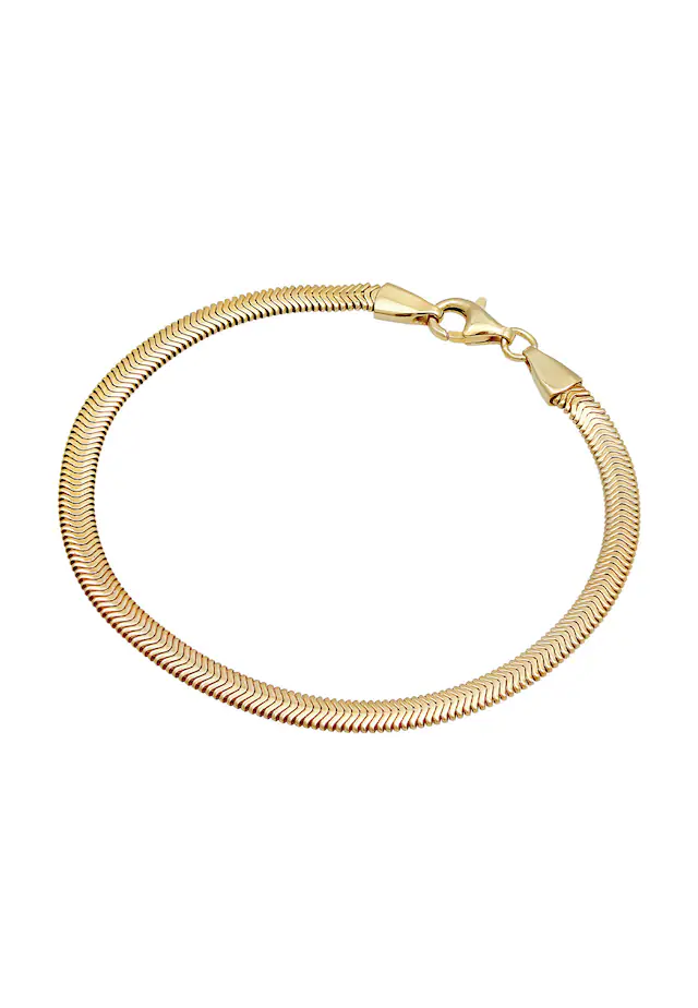 Kuzzoi Armkette »Armband Flach Elegant Schlangenkette Fischgräte 925 Silber«
