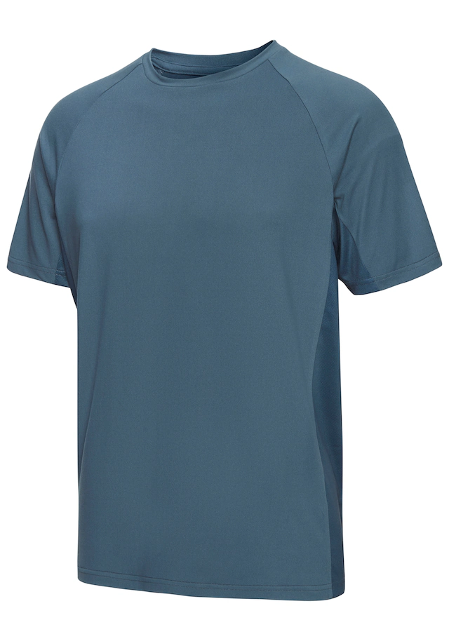 Le Jogger Performance Funktionsshirt mit Rundhalsausschnitt und seitlichen Mesh-Einsatz