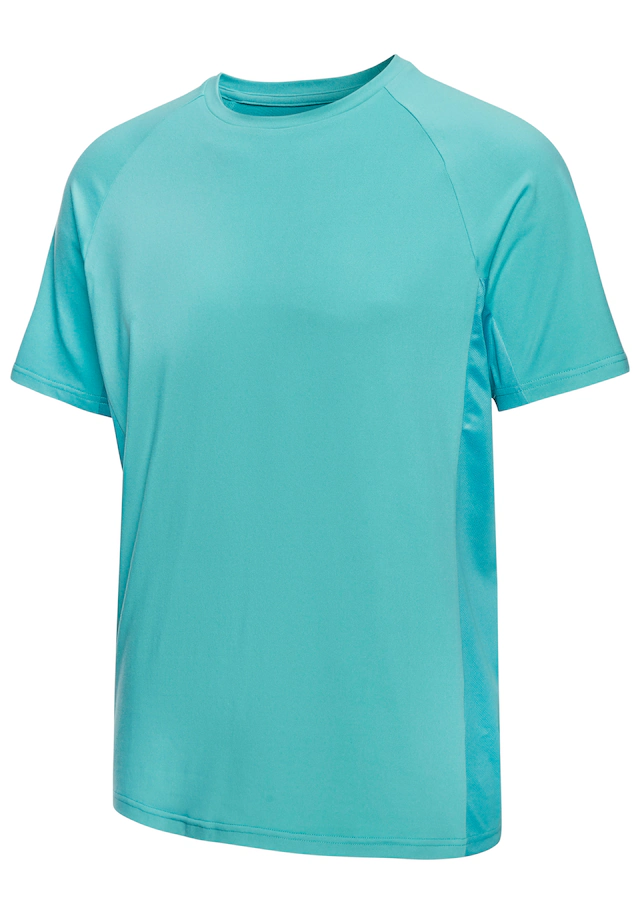 Le Jogger Performance Funktionsshirt mit Rundhalsausschnitt und seitlichen Mesh-Einsatz
