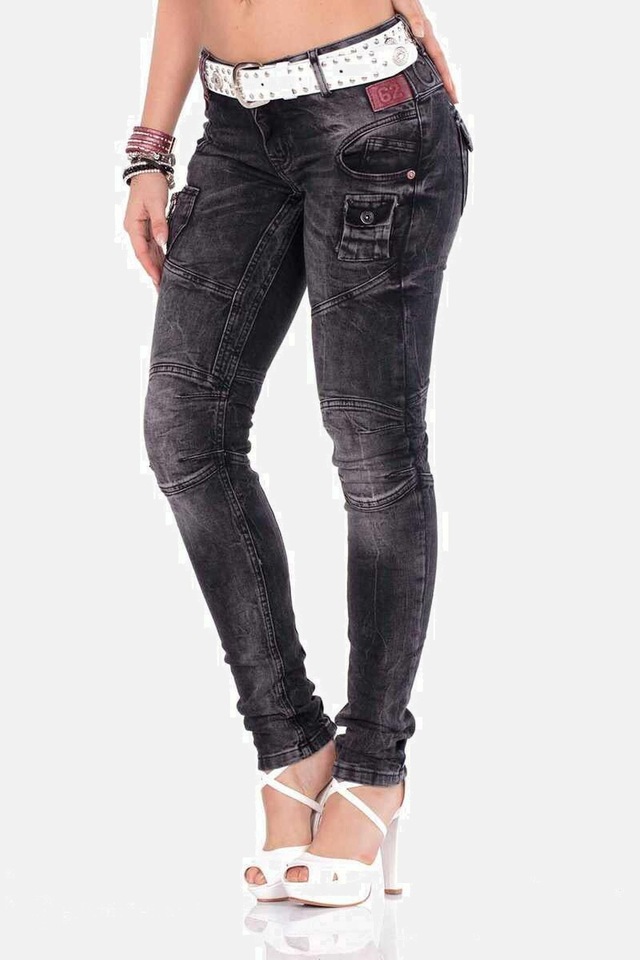 Cipo & Baxx Slim-fit-Jeans »Jeans« mit modischen Ziernähten, WD358