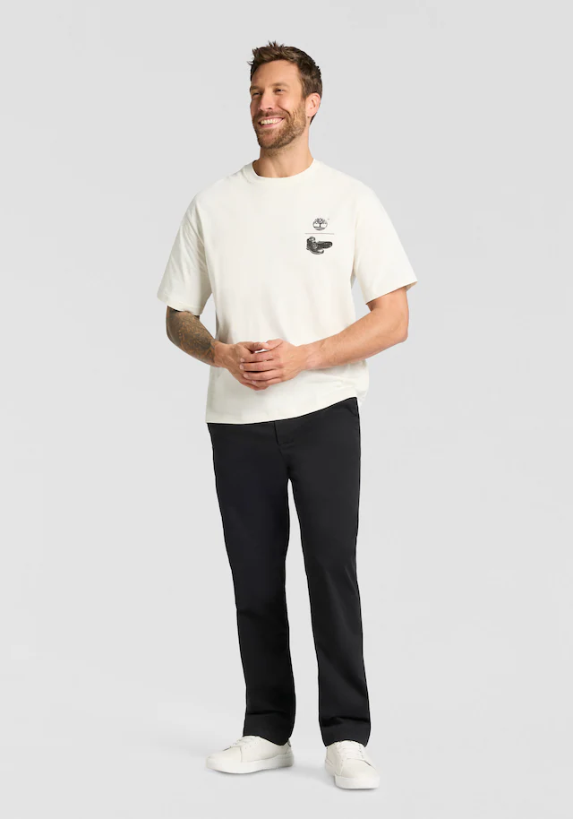 Timberland T-Shirt »TAKE A HIKE BACK GRAPHIC SS TEE« Kurzarm-Design, aus Baumwolle