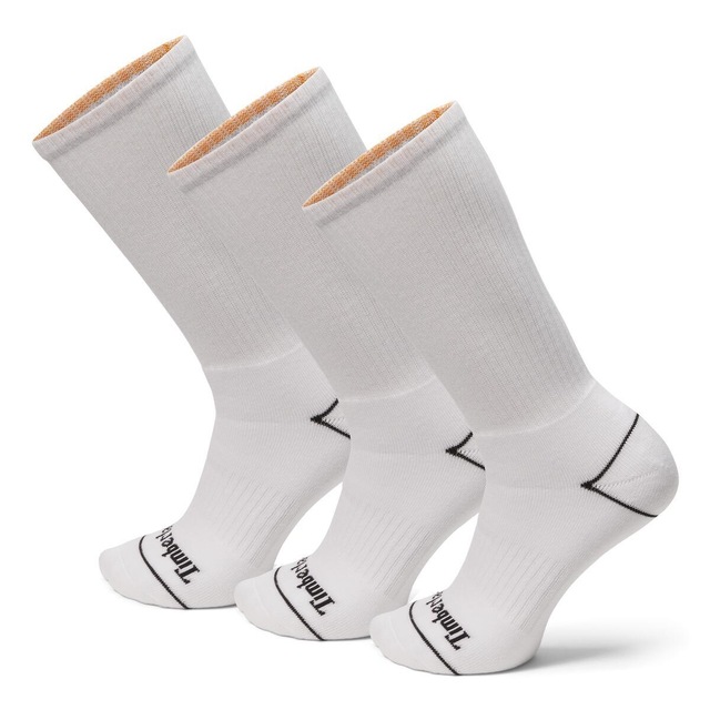 Timberland Freizeitsocken »BOWDEN 3PP Bowden Crew FC Crew with« 3 Paar tlg. 3er-Pack, aus Baumwolle, Polyester, Elasthan und Nylon