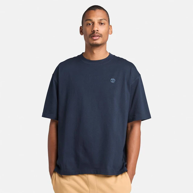 Timberland T-Shirt »DUNSTAN RIVER Short Sleeve Tee« mit aufgesticktem Logo, Kurzarm-Design, aus Baumwolle