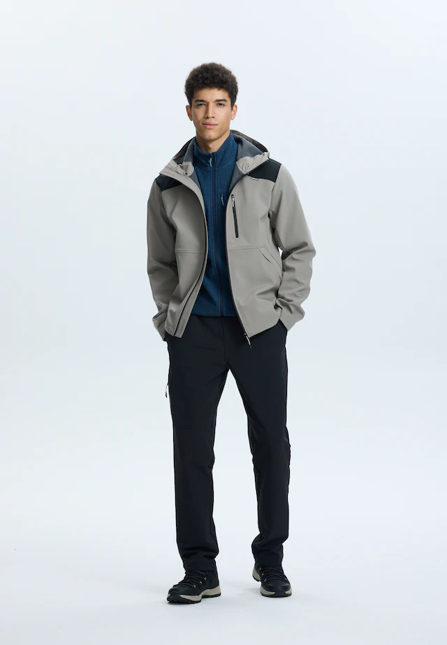 Icepeak Softshelljacke »ICEPEAK BUXTON« wasserabweisend, mit fester, zweifach verstellbarer Kapuze