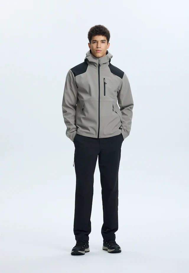 Icepeak Softshelljacke »ICEPEAK BUXTON« wasserabweisend, mit fester, zweifach verstellbarer Kapuze