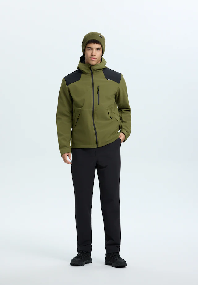 Icepeak Softshelljacke »ICEPEAK BUXTON« wasserabweisend, mit fester, zweifach verstellbarer Kapuze