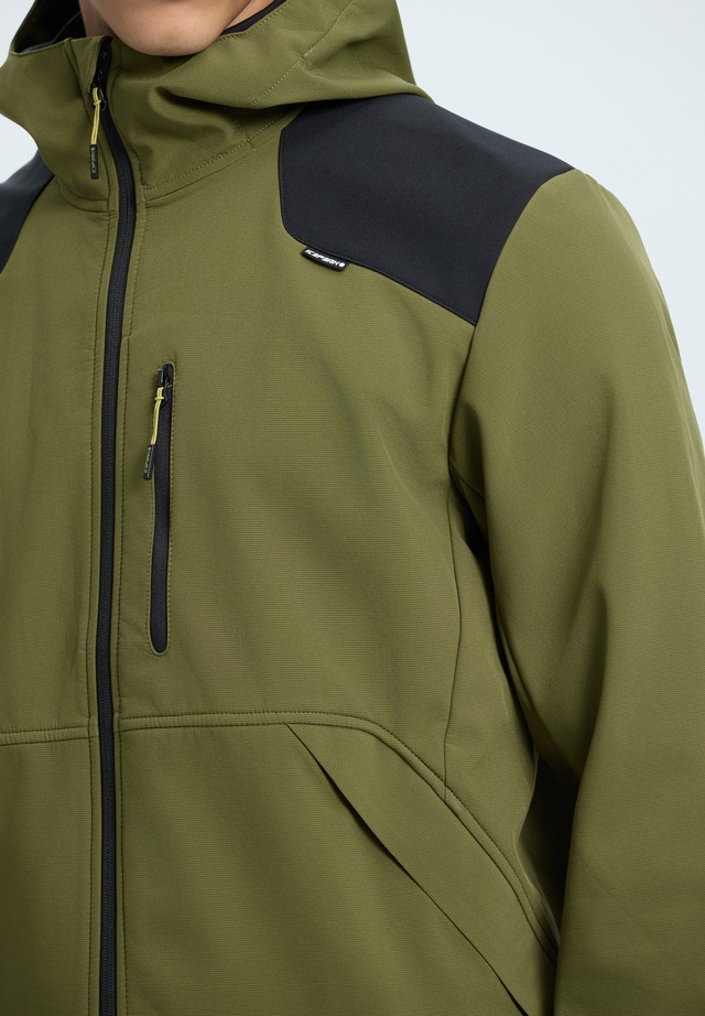 Icepeak Softshelljacke »ICEPEAK BUXTON« wasserabweisend, mit fester, zweifach verstellbarer Kapuze