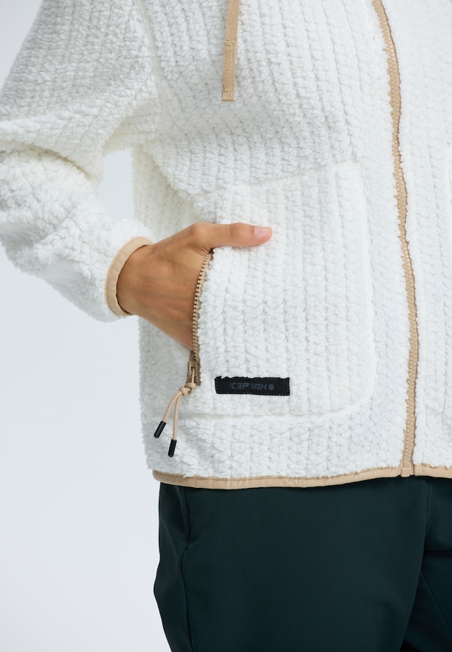 Icepeak Strickfleecejacke »ICEPEAK AALET« mit fester Kapuze, gerader Schnitt