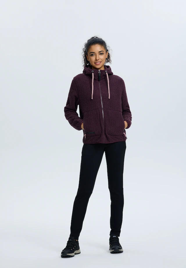 Icepeak Strickfleecejacke »ICEPEAK AALET« mit fester Kapuze, gerader Schnitt