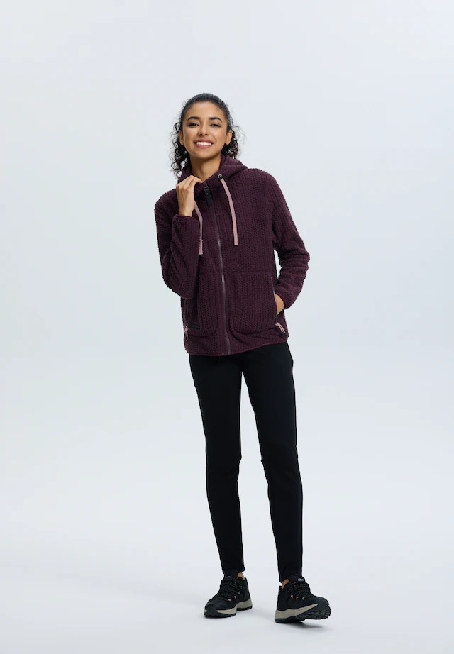 Icepeak Strickfleecejacke »ICEPEAK AALET« mit fester Kapuze, gerader Schnitt