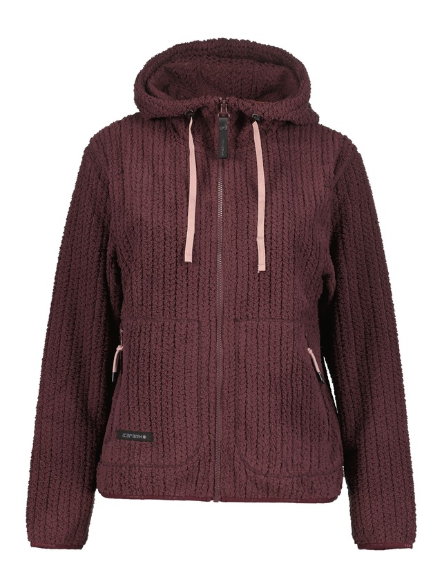 Icepeak Strickfleecejacke »ICEPEAK AALET« mit fester Kapuze, gerader Schnitt