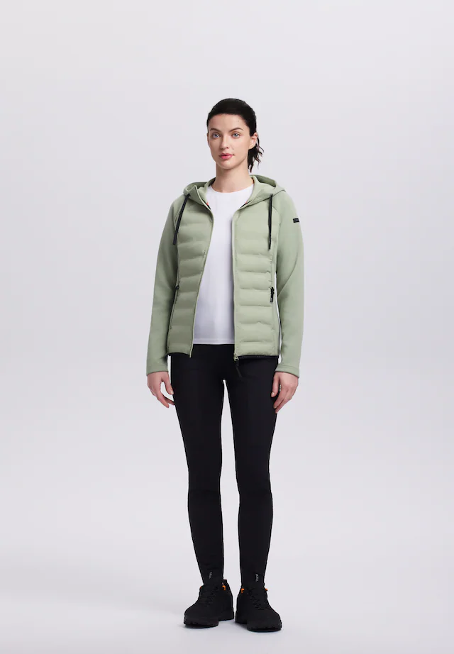 Icepeak Hybridjacke »ICEPEAK ASHBURN« mit fester Kapuze und Kordelzügen, aus 4-Wege-Stretch-Material