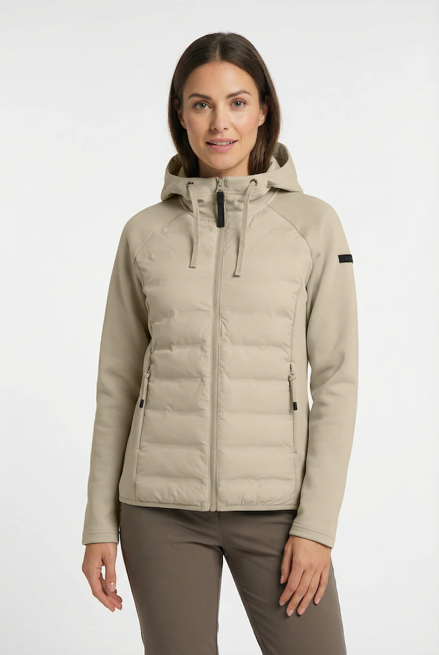 Icepeak Hybridjacke »ICEPEAK ASHBURN« mit fester Kapuze und Kordelzügen, aus 4-Wege-Stretch-Material