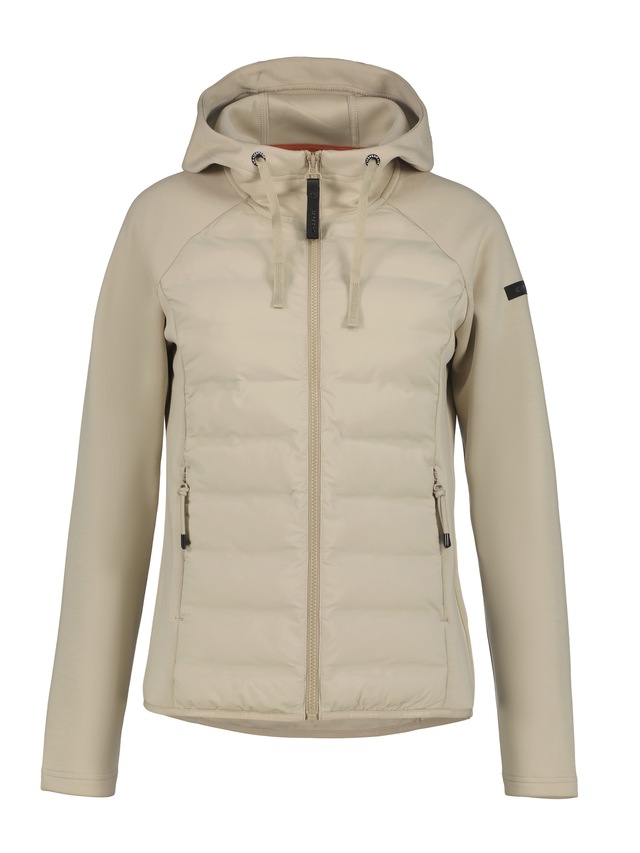 Icepeak Hybridjacke »ICEPEAK ASHBURN« mit fester Kapuze und Kordelzügen, aus 4-Wege-Stretch-Material