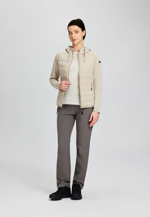 Icepeak Hybridjacke »ICEPEAK ASHBURN« mit fester Kapuze und Kordelzügen, aus 4-Wege-Stretch-Material
