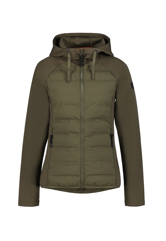 Icepeak Hybridjacke »ICEPEAK ASHBURN« mit fester Kapuze und Kordelzügen, aus 4-Wege-Stretch-Material