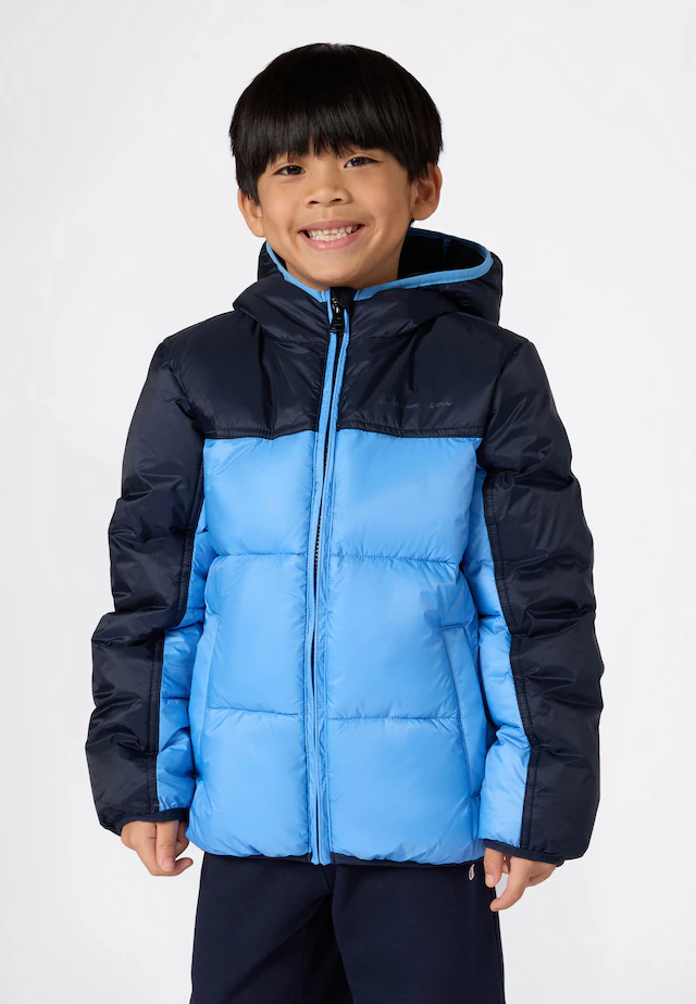 Champion Steppjacke »Colorblock Outdoor Hooded Jacket« mit Kapuze mit Kapuze, wasser- und windabweisend, hüftbedeckende Länge