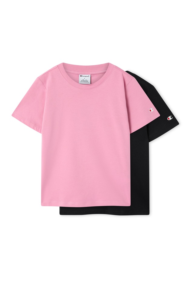 Champion T-Shirt »ICONS 2 pack Crewneck T-Shirt« 2 tlg. Kurzarm, Rundhalsausschnitt, aus Baumwolle