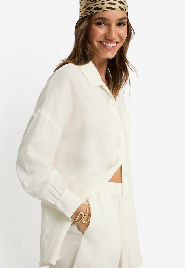 LSCN by LASCANA Langarmbluse Set, mit Shorts, 2 tlg.